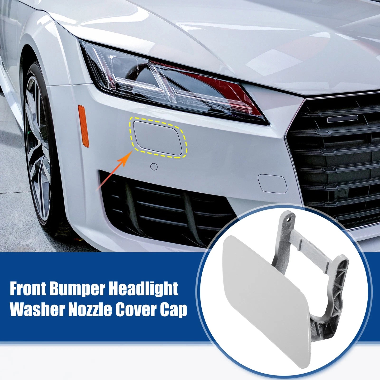 Front Right Side Bumper Headlight Washer Cover for Mercedes ML (2010–2015)