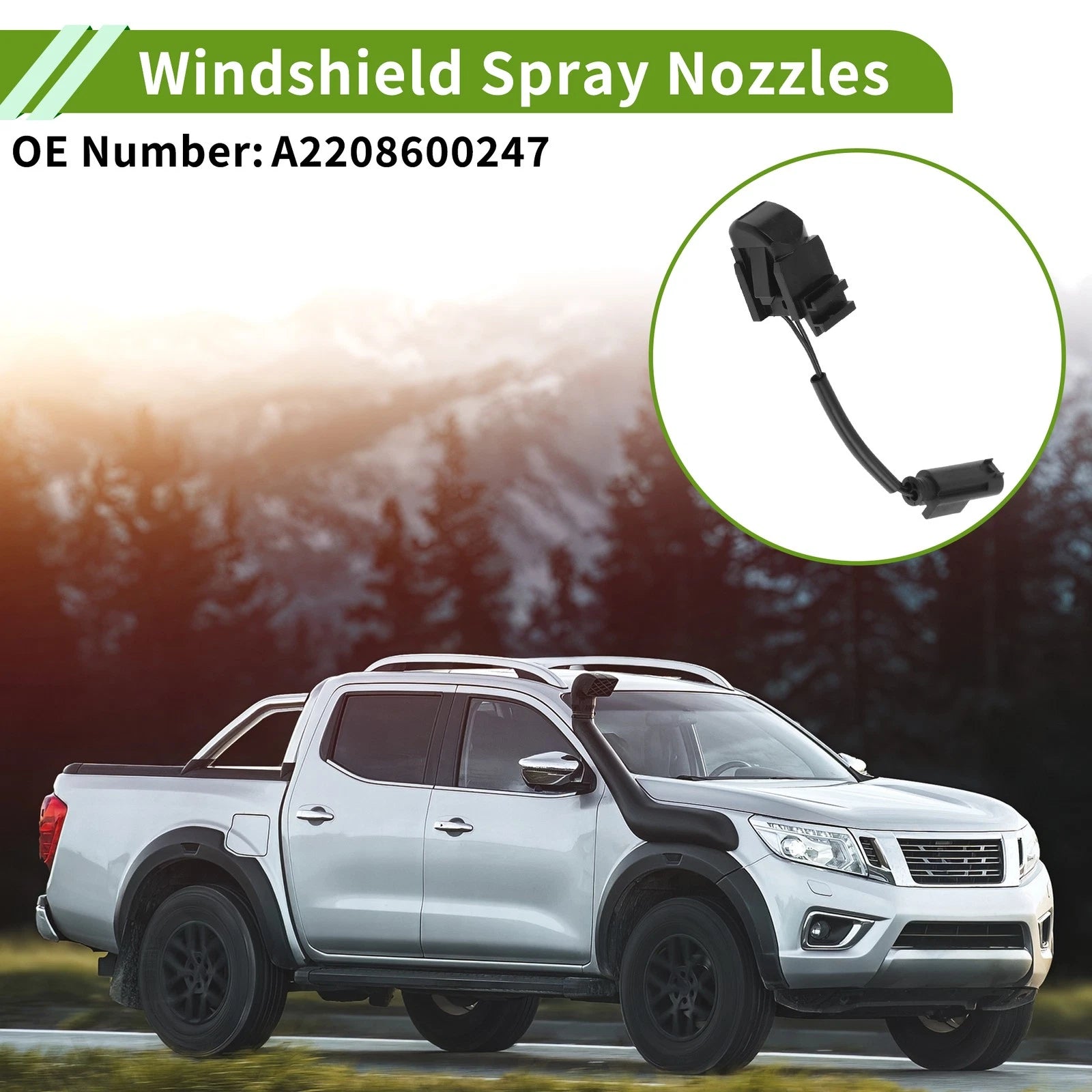 Windshield Washer Nozzle Replacement for Mercedes-Benz E350 E550 (2010–2016)
