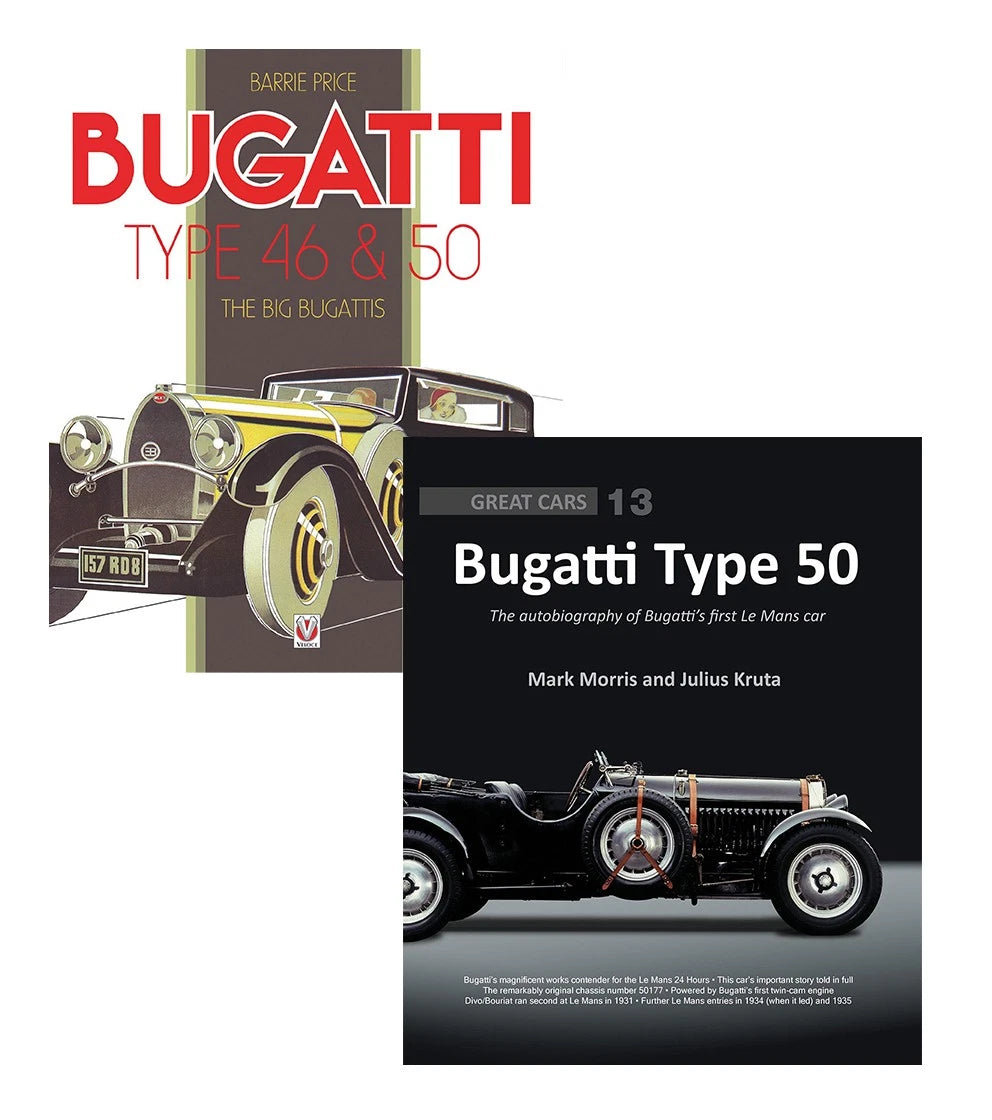 2-Book Historical Set for Bugatti Type 50 & Type 46 (Chassis 50177)