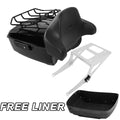 Trunk Backrest Pad Mount Rack for Harley Fat Boy FLST (2008–2016)