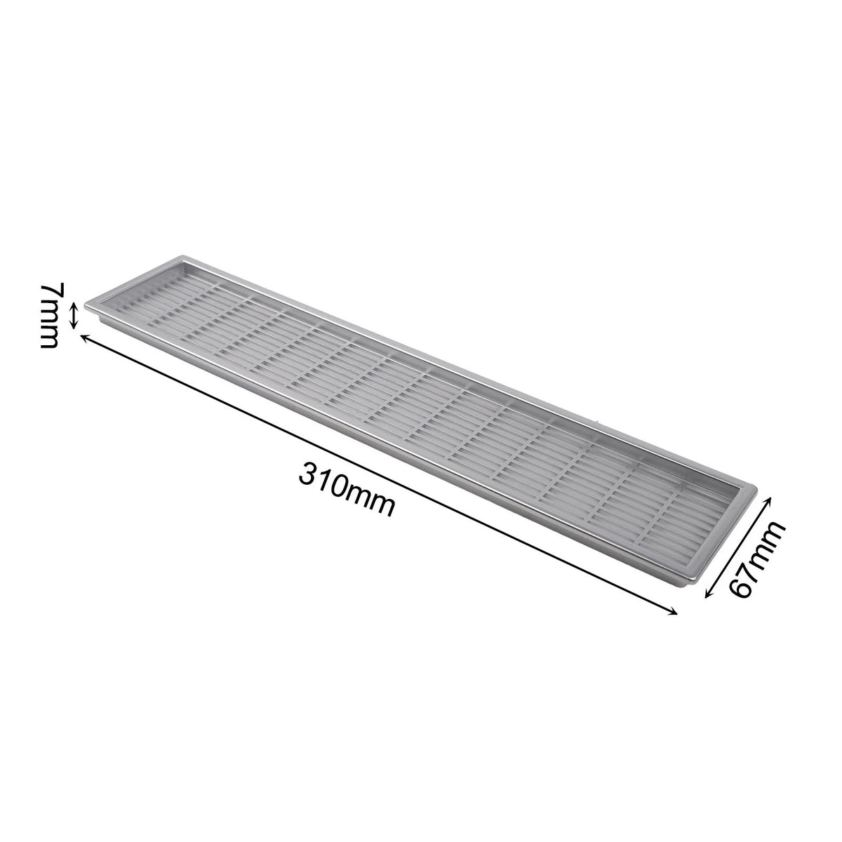 Air Vent Grille for Wardrobe (Rectangular ABS Exhaust Mesh)