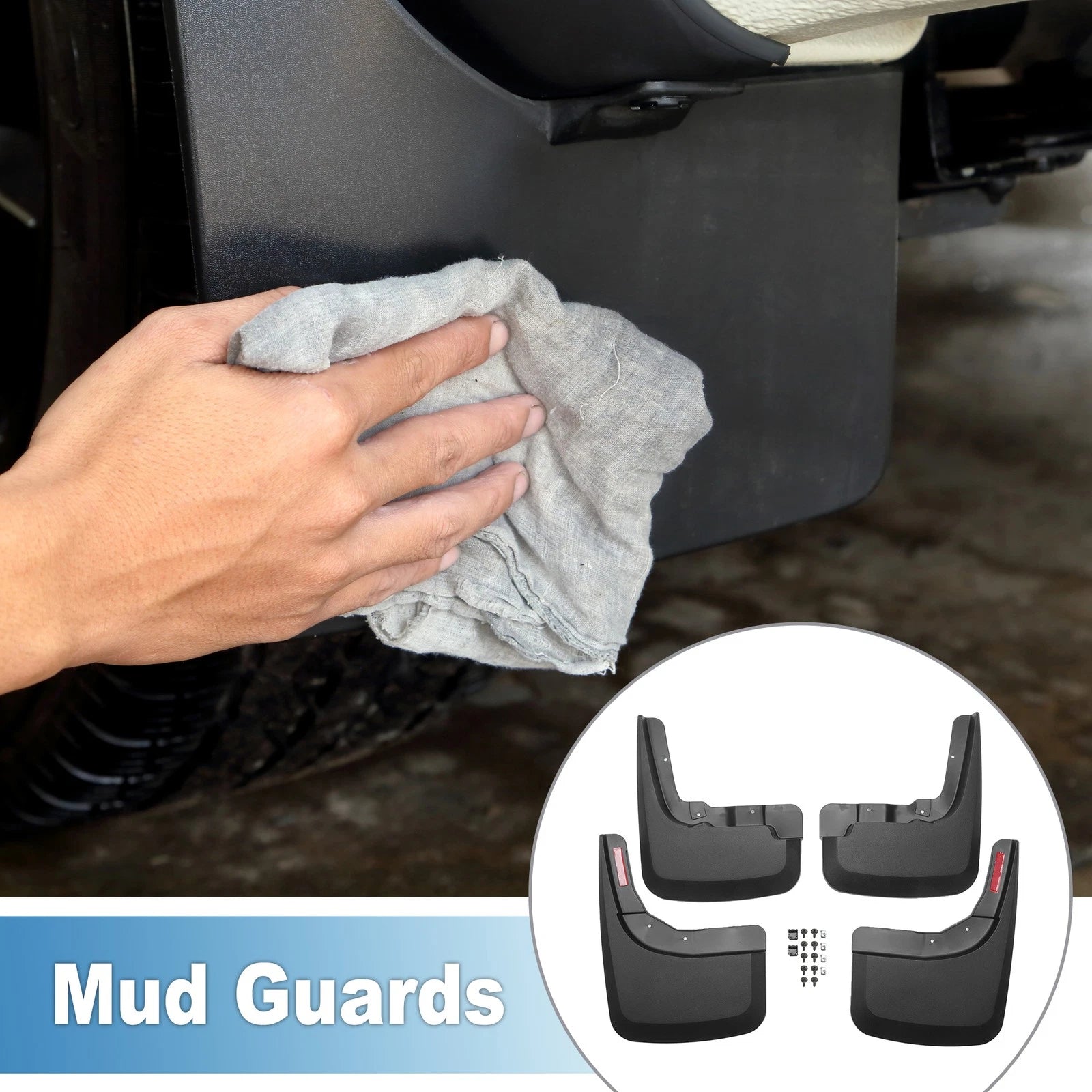 Mud Flaps Splash Guard for Chevy Silverado 1500 2019–2024 4WD
