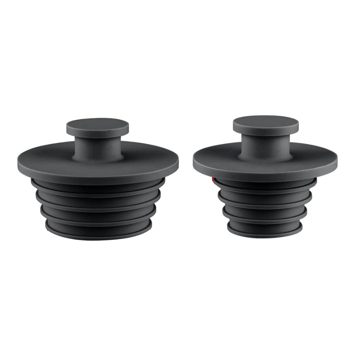 Silicone Sink Stopper 2 Pack for Bathtub Drain Plug (Universal Fit)