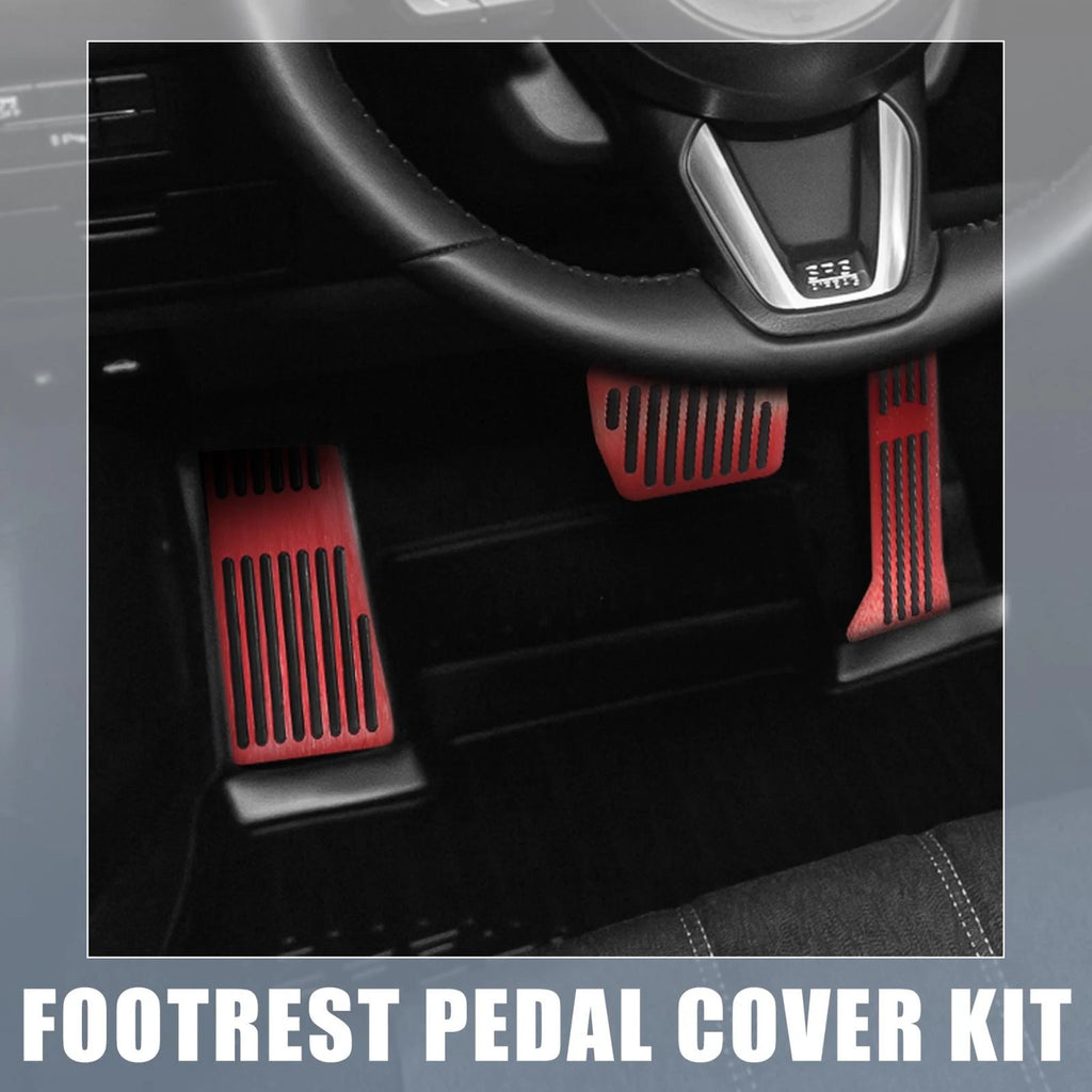 3 Pc Brake Gas Accelerator and Rest Pedal Kit for Mazda 2 3 6 (2011–2019)