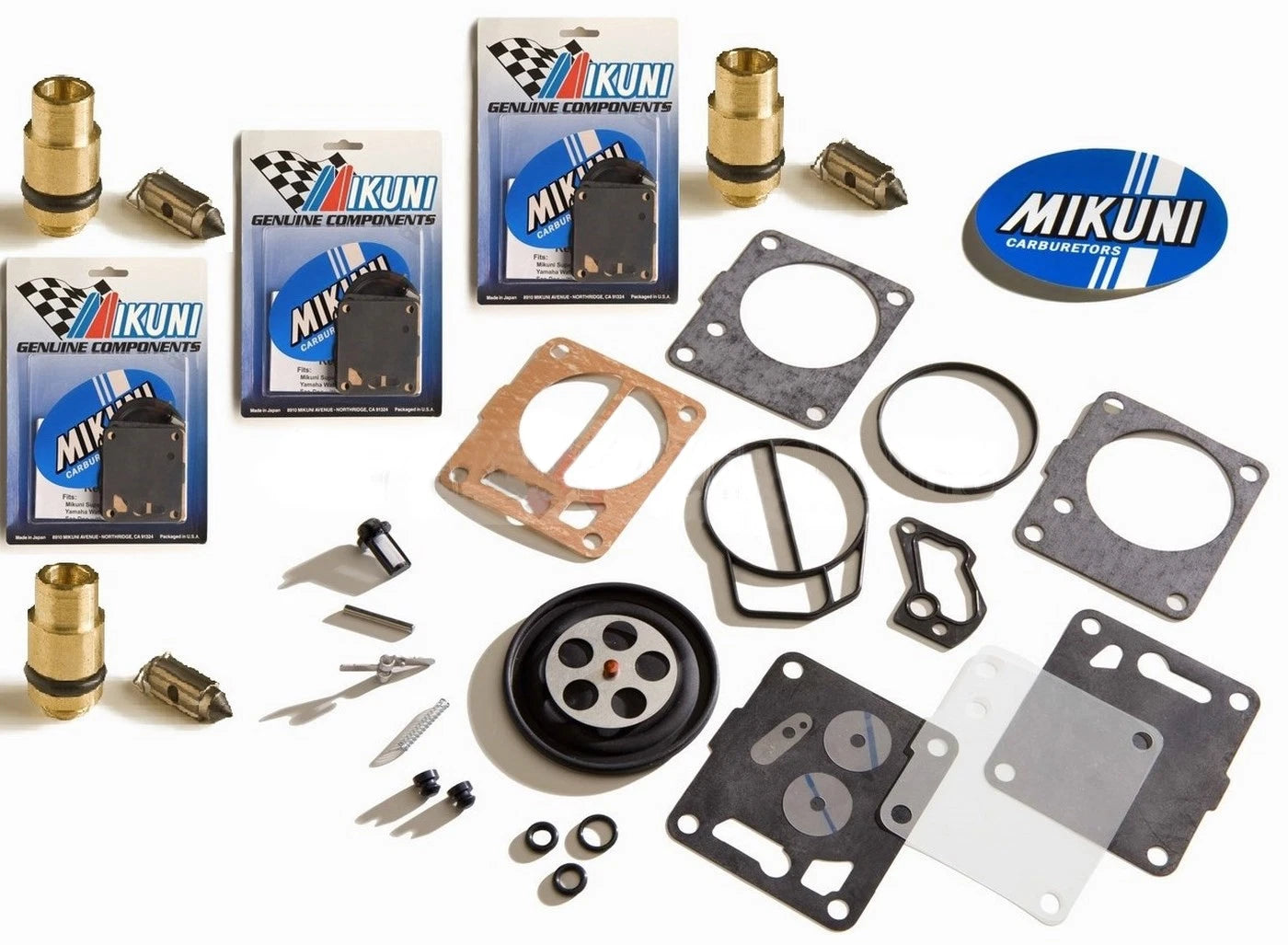 Mikuni Triple Carb Rebuild Kit & Needle Seat for Yamaha XL 1200 (1998)