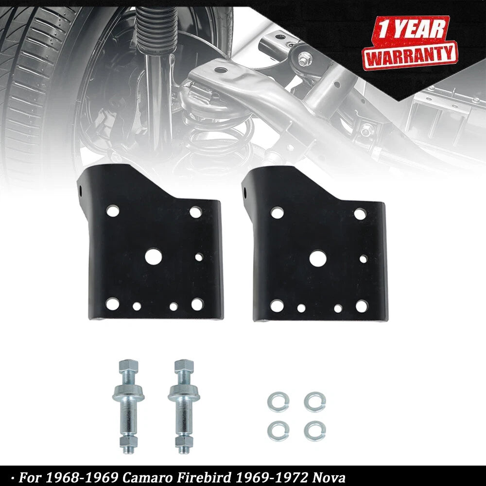 Multi Leaf Spring Shock Plate Kit w/ Studs for Camaro Firebird (1968–1969)