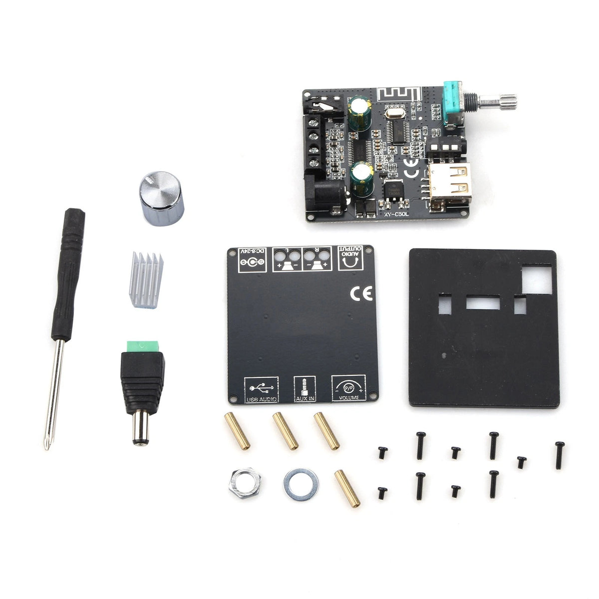 Bluetooth 5.0 Wireless Stereo Audio Amplifier Board 5-24V XY-C50L