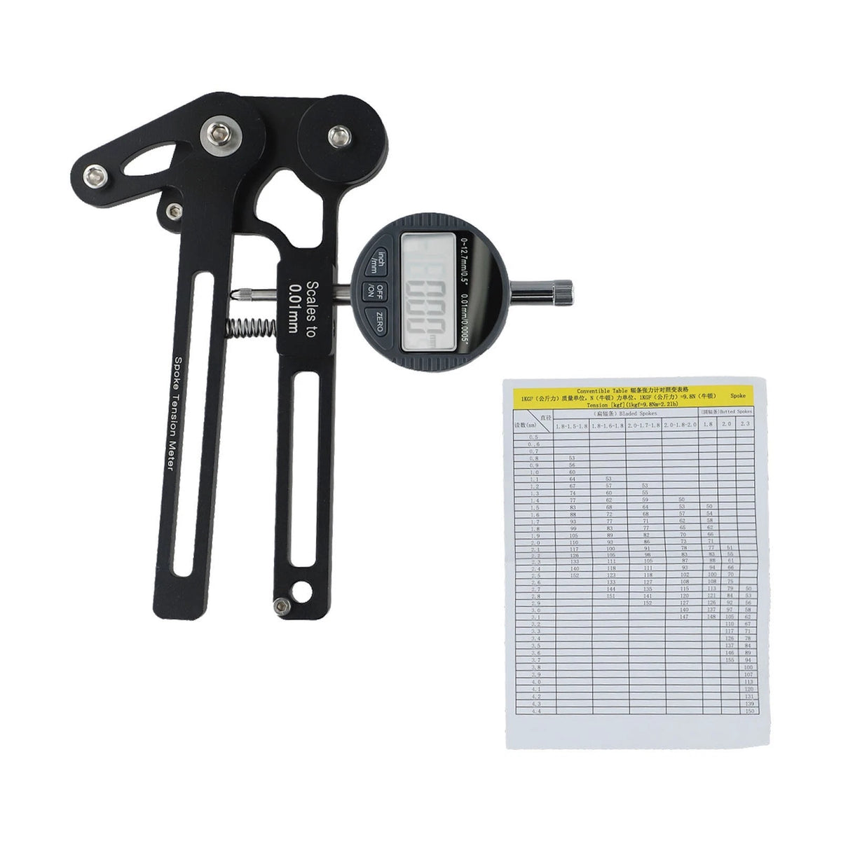 Tensiometer Spoke Tension Meter for Bicycle (Universal)