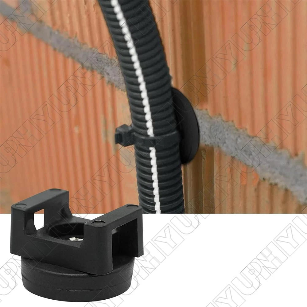 20X Magnetic Cable Ties Mount Wire Clips Management Base Black