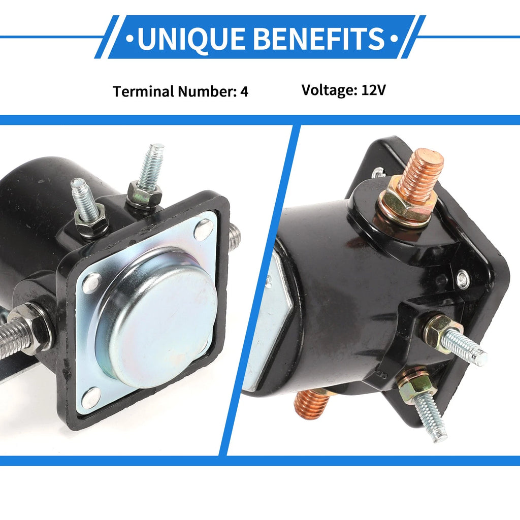Starter Solenoid Relay 12V 4 Terminal for Ford (1953–1992)