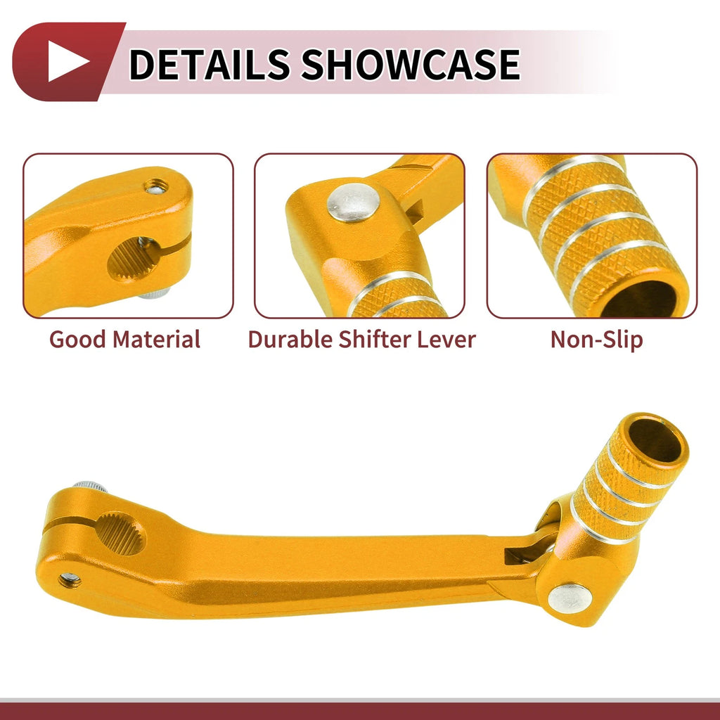 Folding Motorcycle Shifter Lever Replacement for Honda CRF150F (2003–2017) Gold