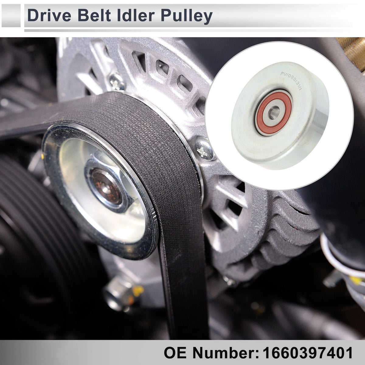 Drive Belt Idler Pulley for Toyota Yaris (1999–2005) Replacement
