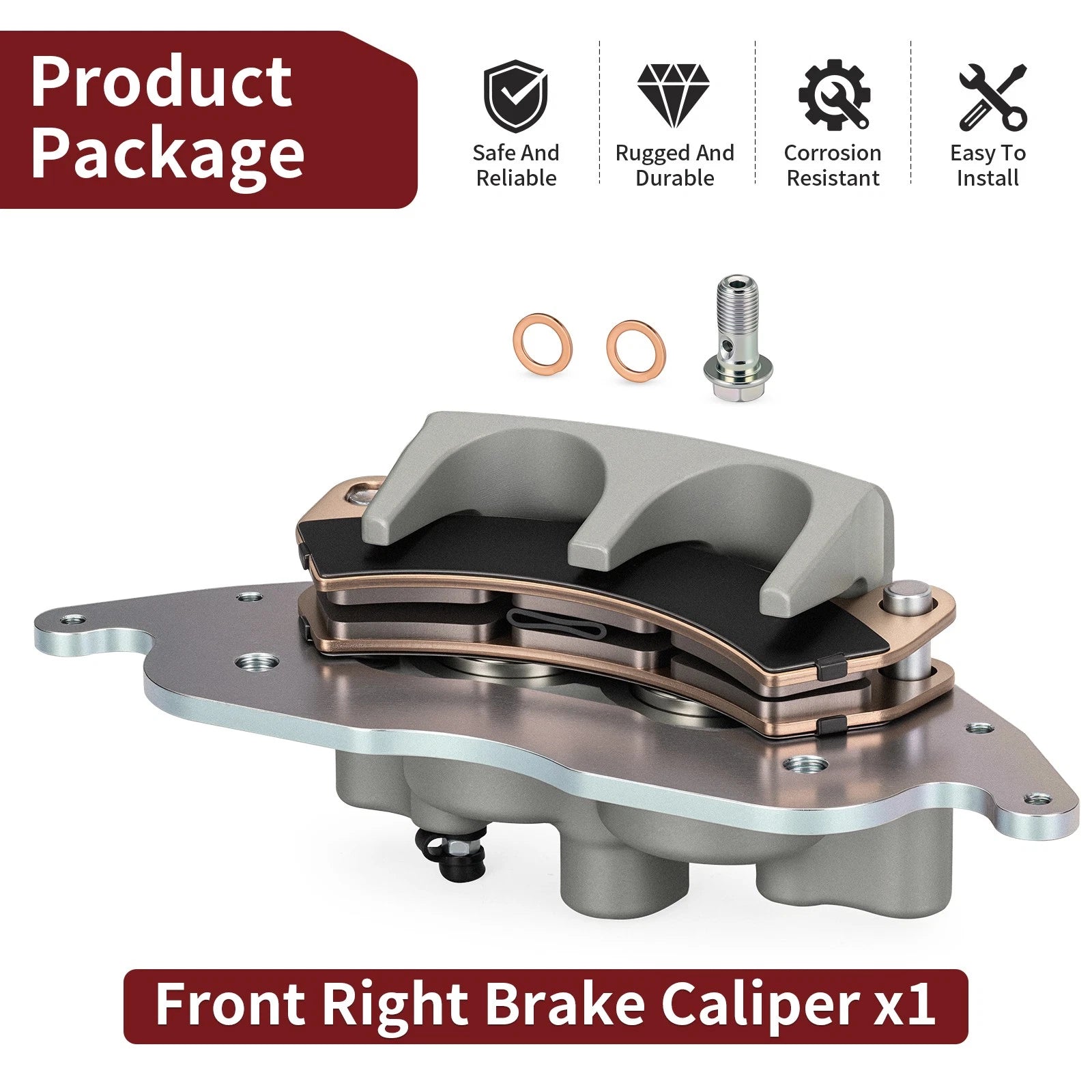 Front Right Brake Caliper for Polaris RZR PRO XP 4 (2020–2025) / 1913468