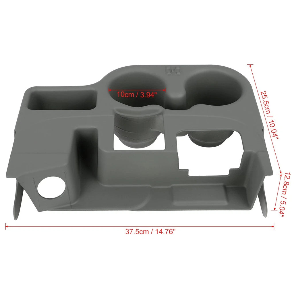 Car Center Console Cup Holder Replacement for Dodge RAM 1500 2500 3500 (2003-2010) Gray
