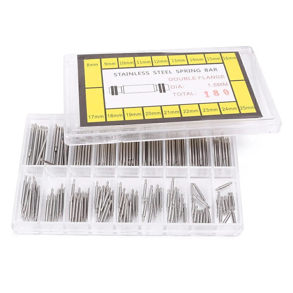 360pcs Spring Bars for Watch Bands (8-25mm)