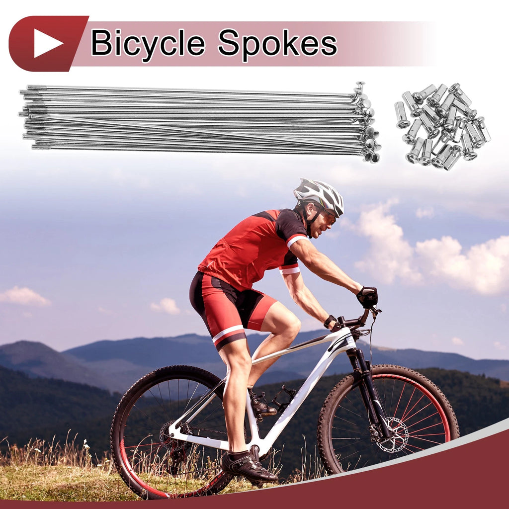 Bicycle Spokes Replacement Set for 14G 175mm Bike Wheels (175mm)