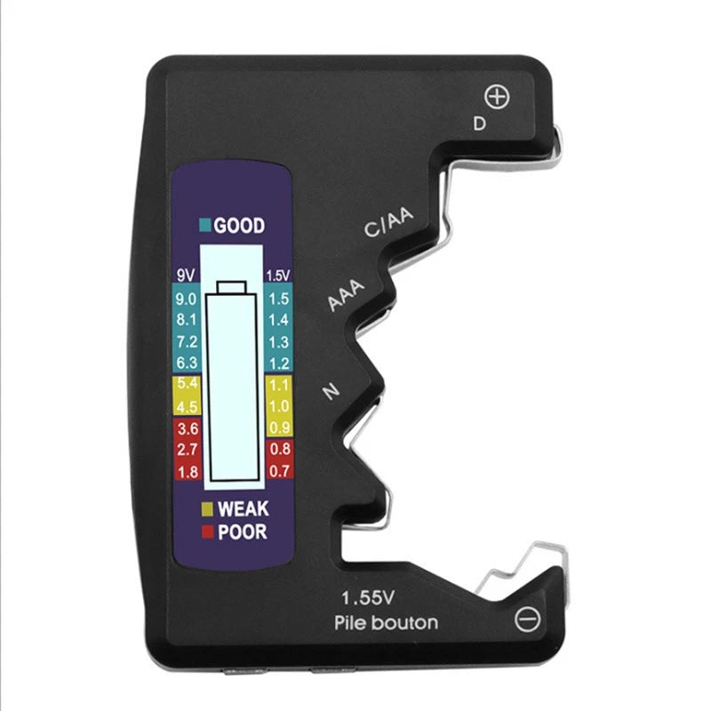 Digital Battery Tester for AA AAA C D 9V Button Cell