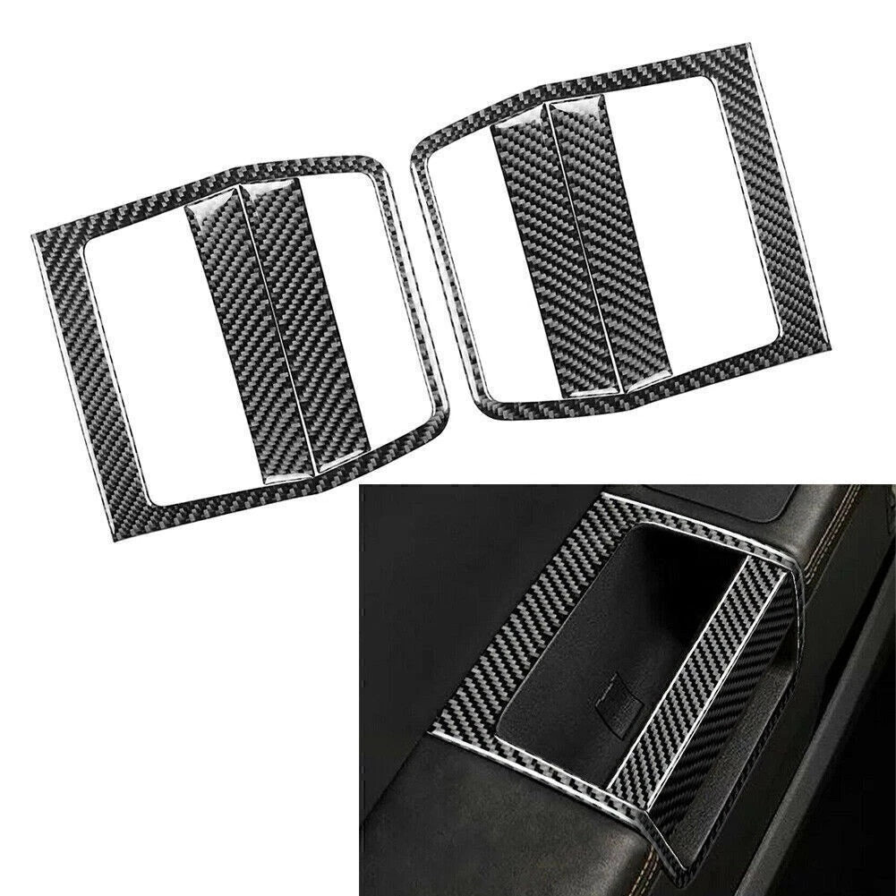 Carbon Fiber Interior Door Pusher Panel Cover Trim for Dodge Challenger (2008–2014)