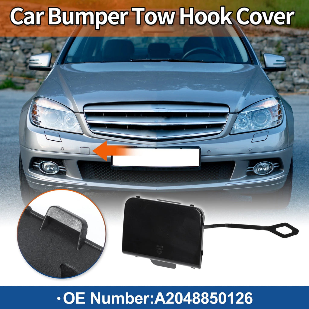 Front Tow Hook Cover Replacement for Mercedes-Benz C-Class W204 (2008–2011)