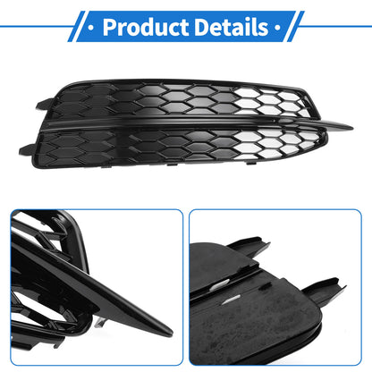 1pc Fog Light Grill for Audi A6 C7 (2011–2014) No.4G0807682D Black