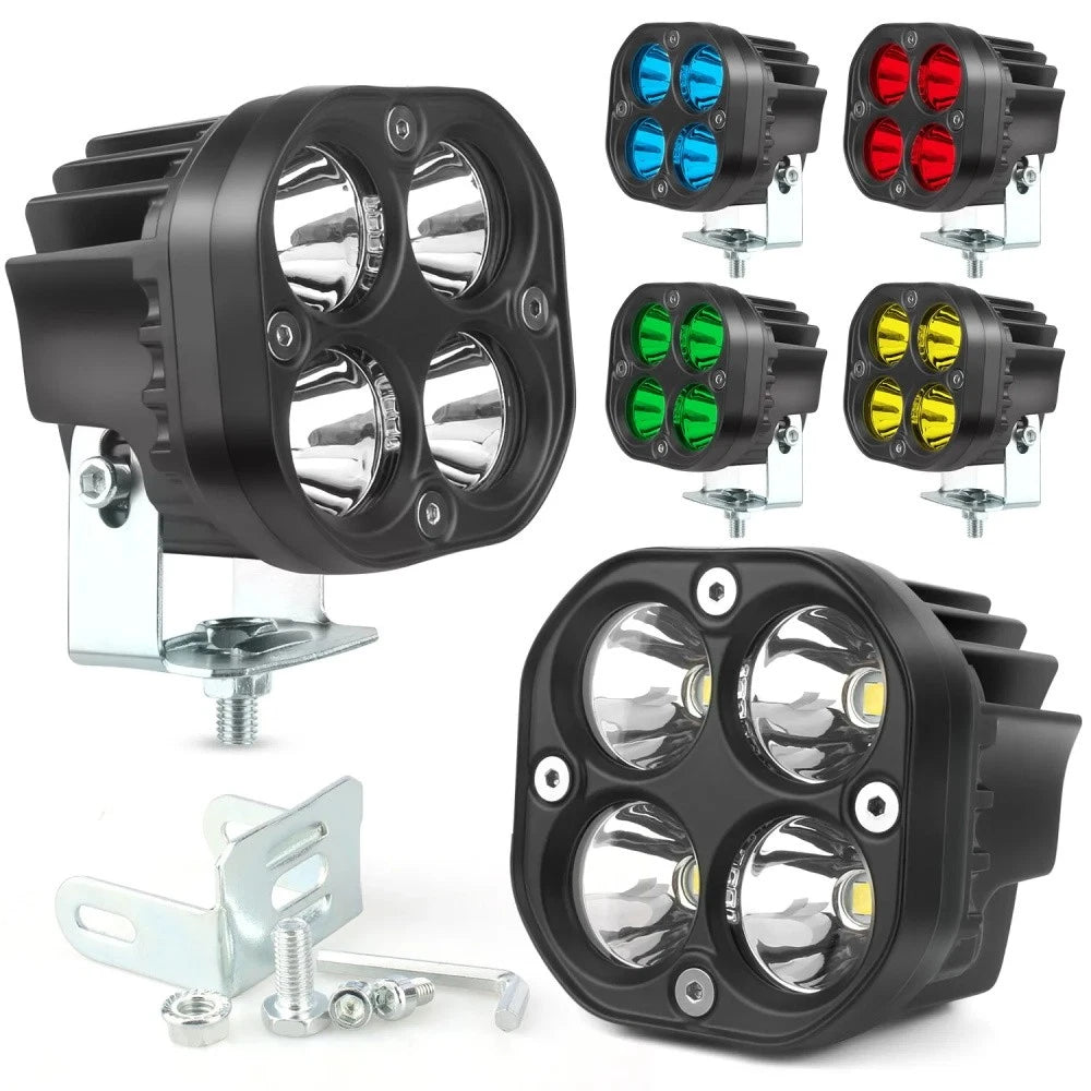 2X 3-Inch LED Cube Pods Work Light for ATV (2010–2023)