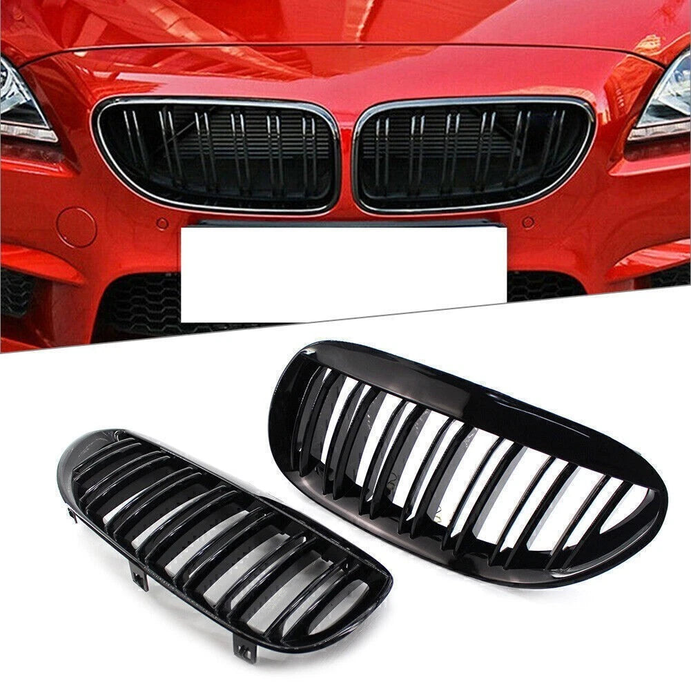 Pair Front Kidney Grille Covers for BMW E63 E64 650i M6 (2004–2010)