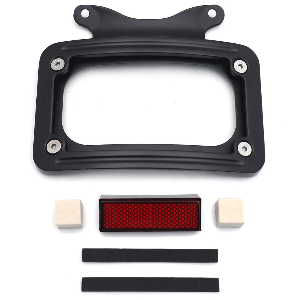 Laydown Curved License Plate Bracket for Harley Street Glide/Road Glide (2014–2023)