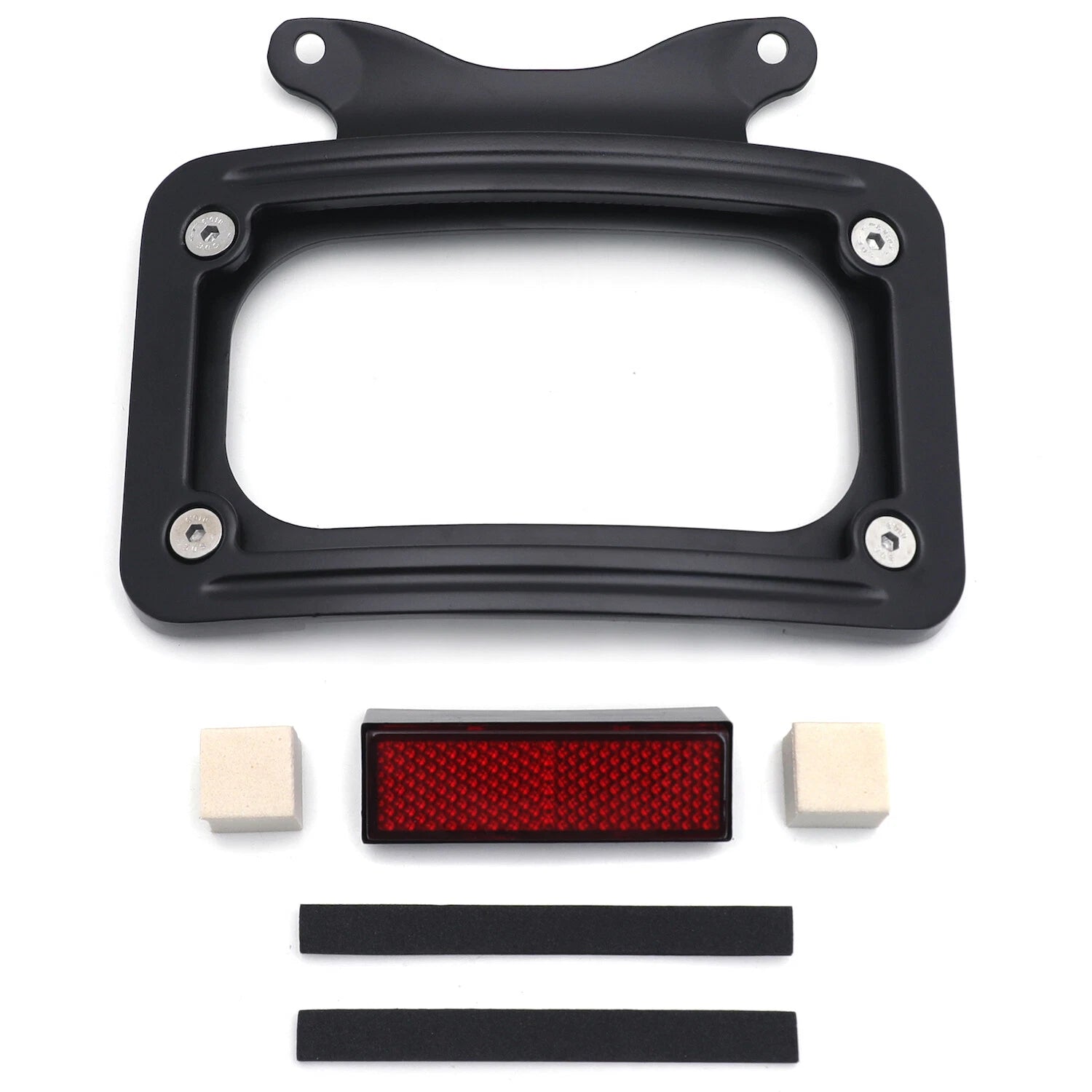 Laydown Curved License Plate Bracket for Harley Street Glide/Road Glide (2014–2023)
