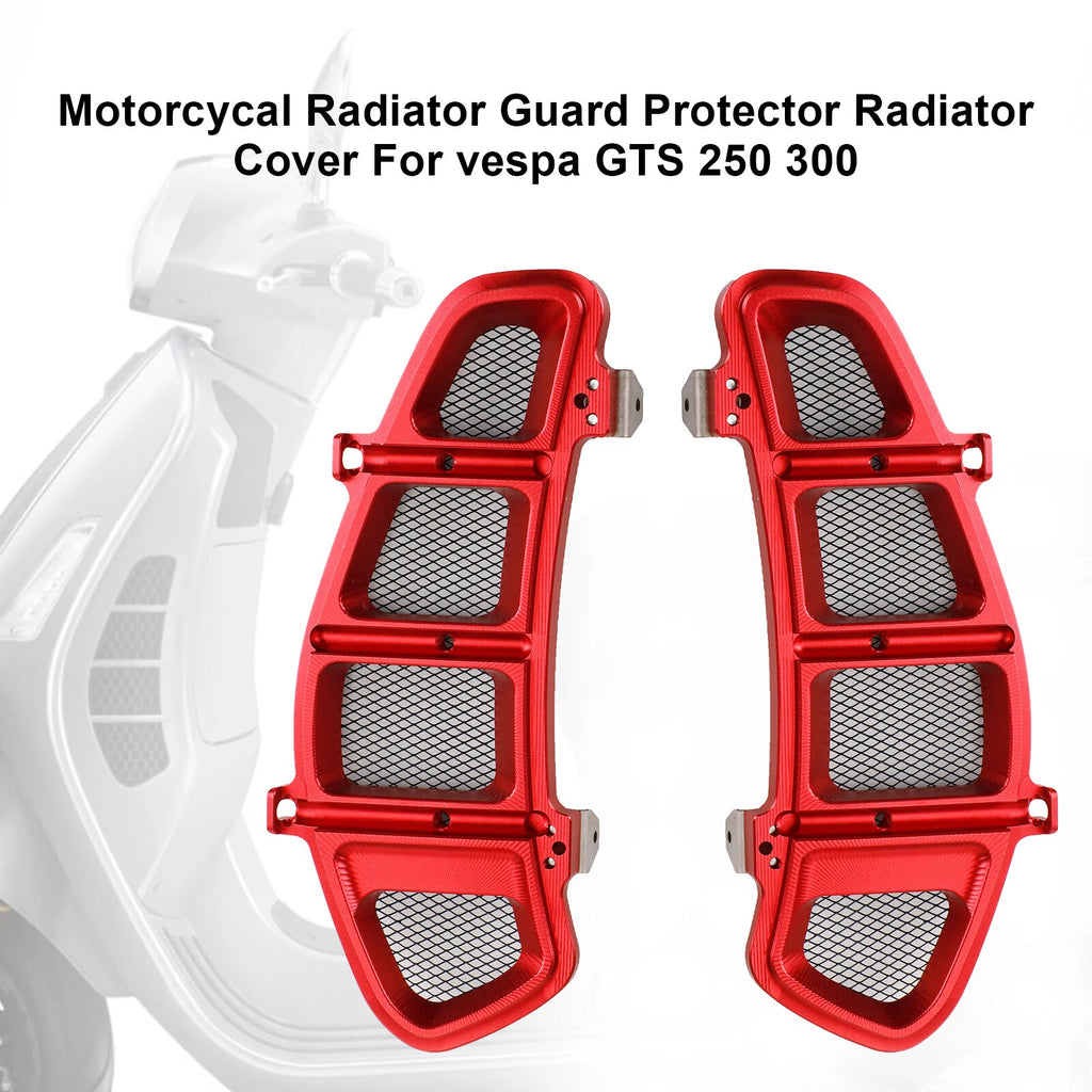 Radiator Guard Protector for Vespa GTS 250 300 (2008–2023) Red