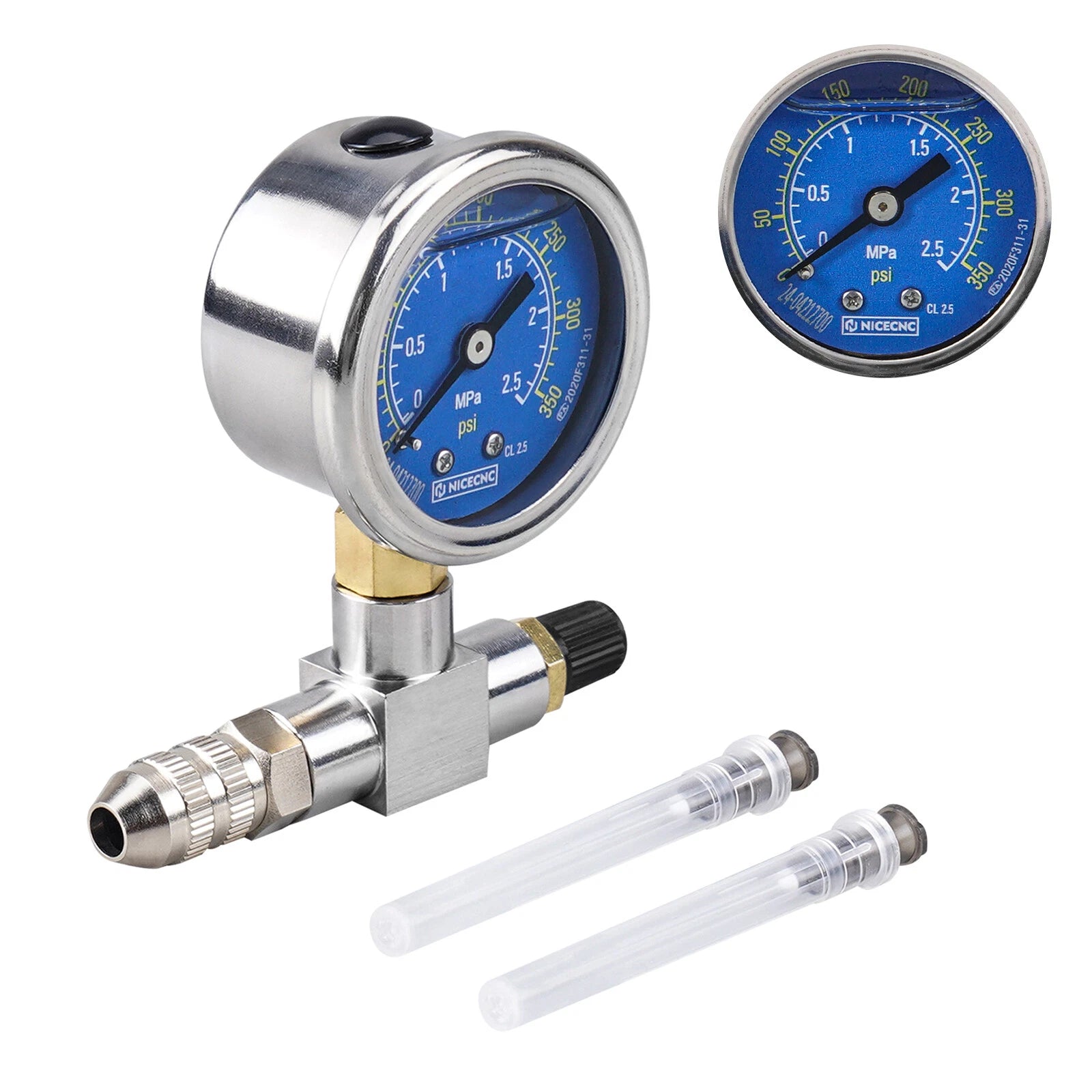Nitrogen Needle Shock Fill Tool Gauge for FOX Ohlins Yamaha Polaris
