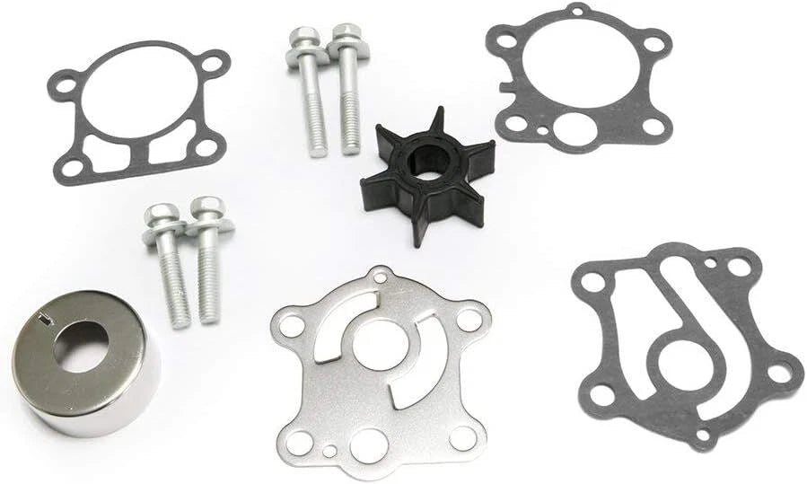 Water Pump Impeller Repair Kit for Yamaha 2 Stroke 25 30 HP Outboard (6J8-W0078-A1)