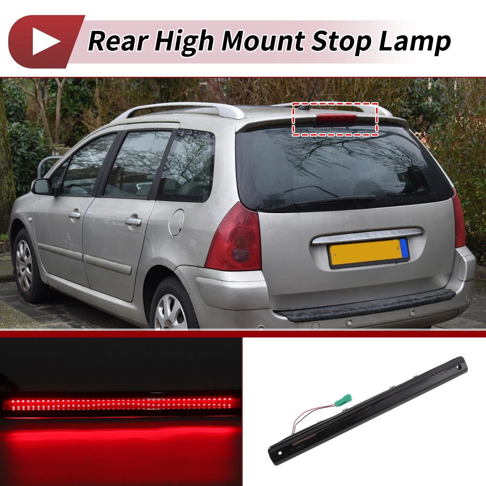 Black LED Third Brake Light Replacement for Buick Terraza 2005–2007