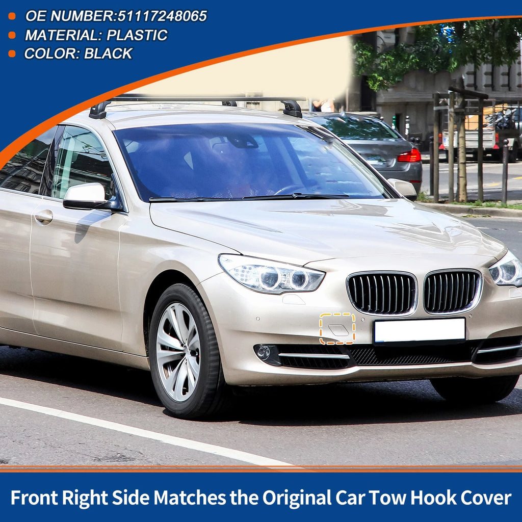 Front Right Tow Hook Cover Replacement for BMW 535i 550i GT (2010–2018)