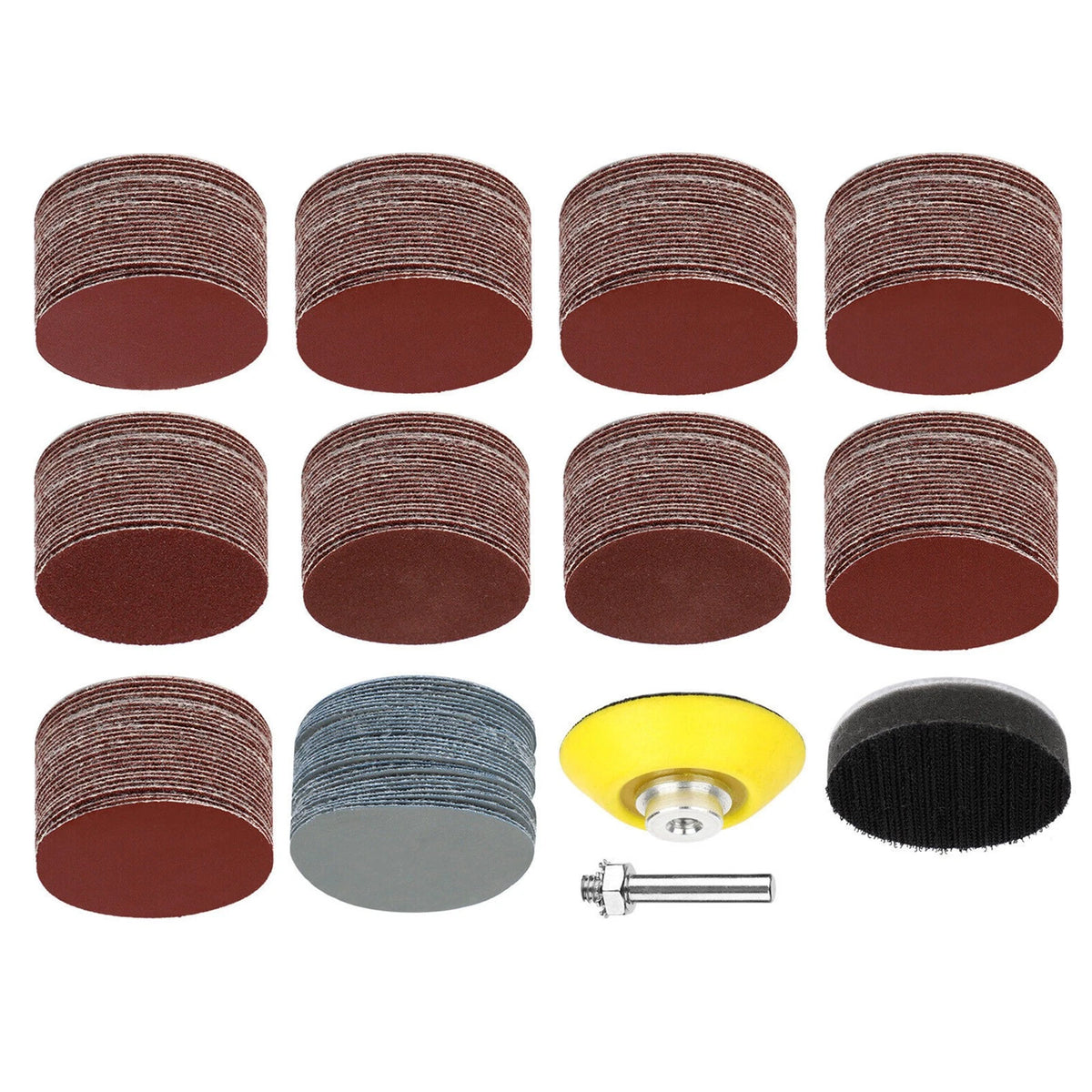 Sanding Disc Hook Loop Kit for Universal Use (303 Pcs)