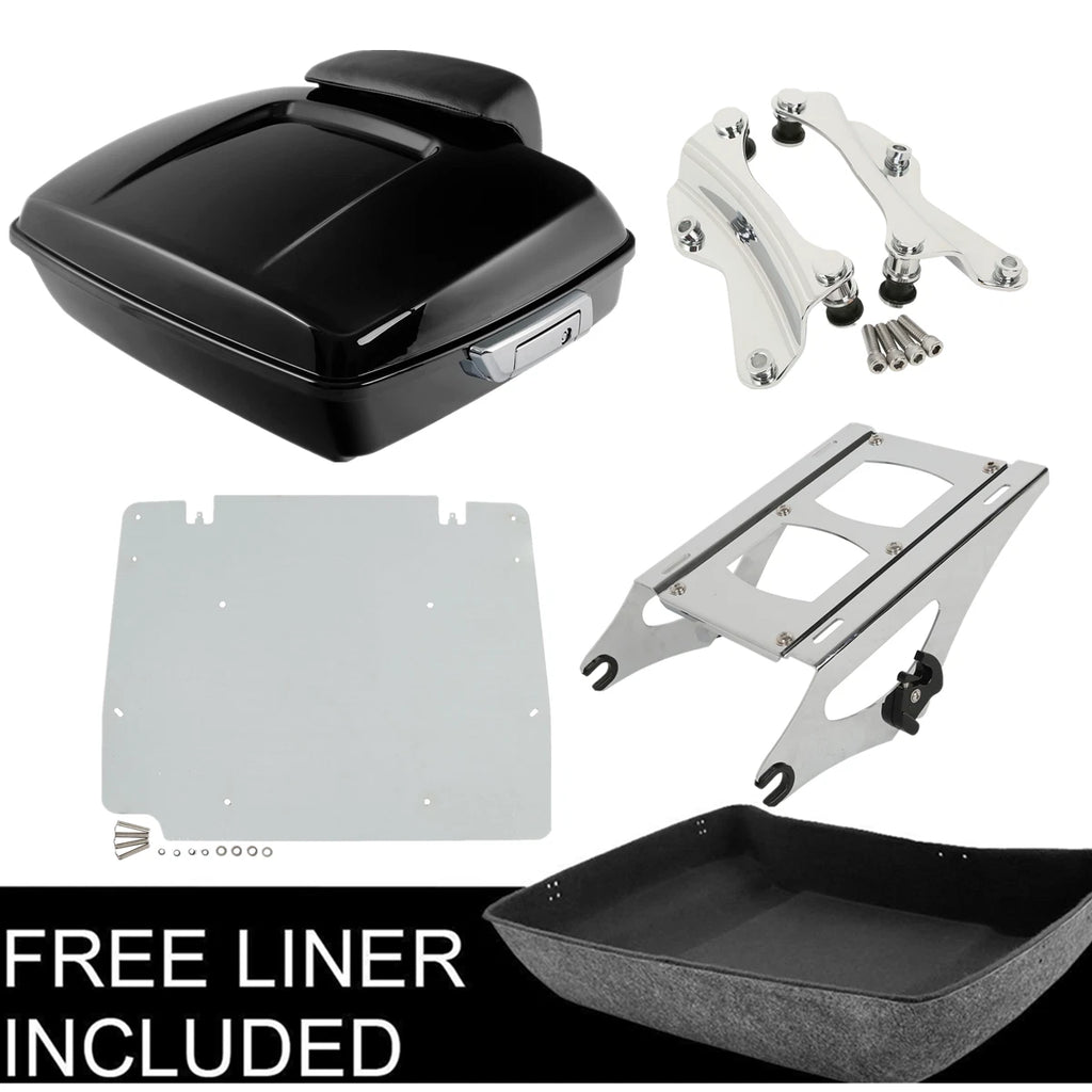 Chopped Trunk Pad Mount Rack & Docking Kit for Harley Touring (2014–2025)