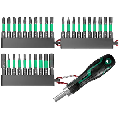 30 Piece Screwdriver Bit Set for Phillips Hex Torx