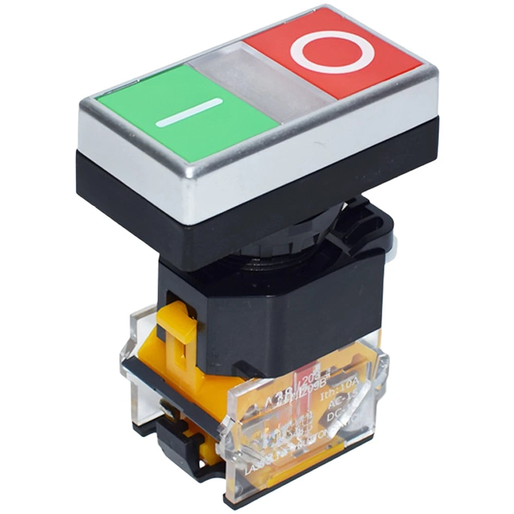Black Pushbutton Switch with LED Indicator for Automotive Applications
