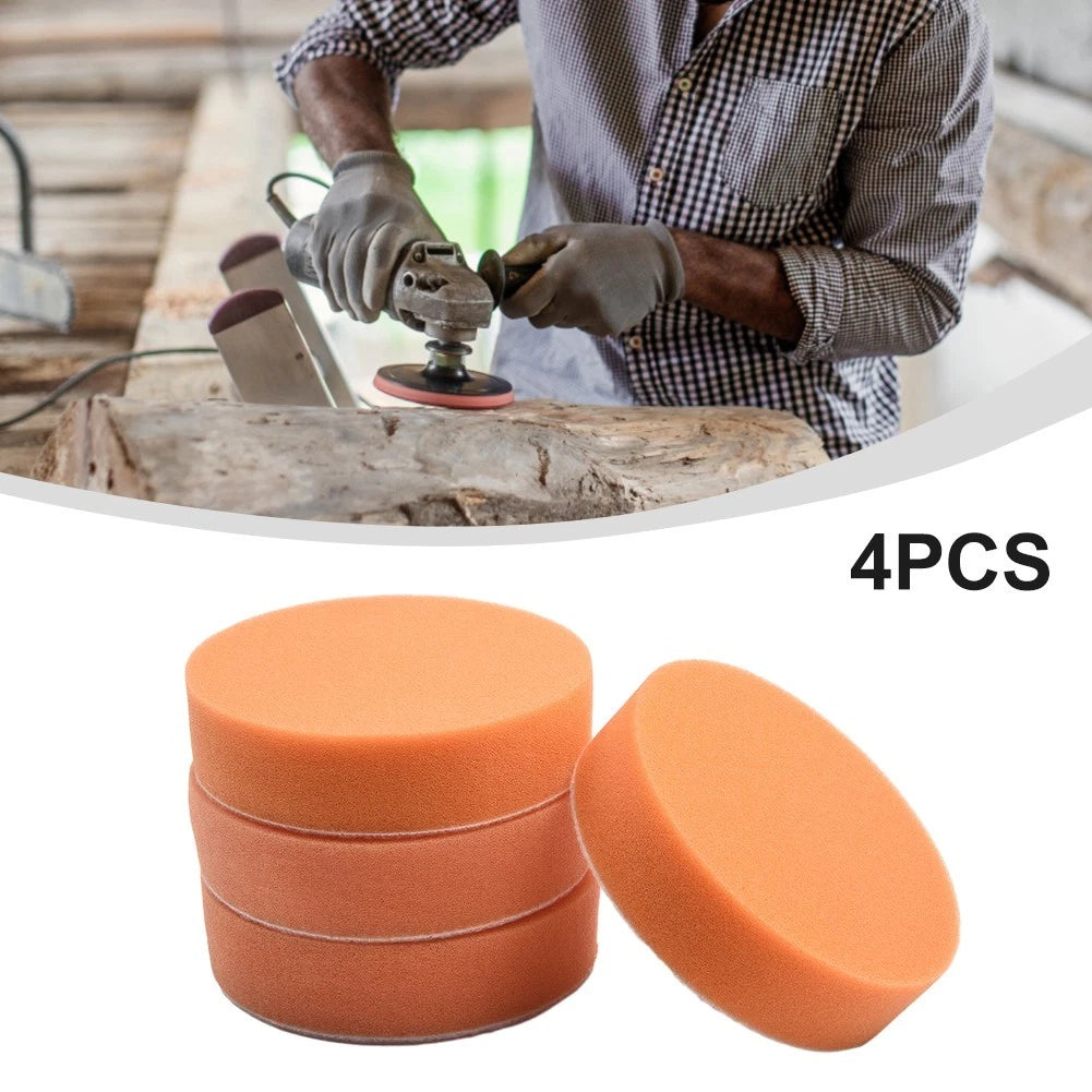 Set of 4 Polishing Buffing Pads for Lacquered Objects (4 inch)