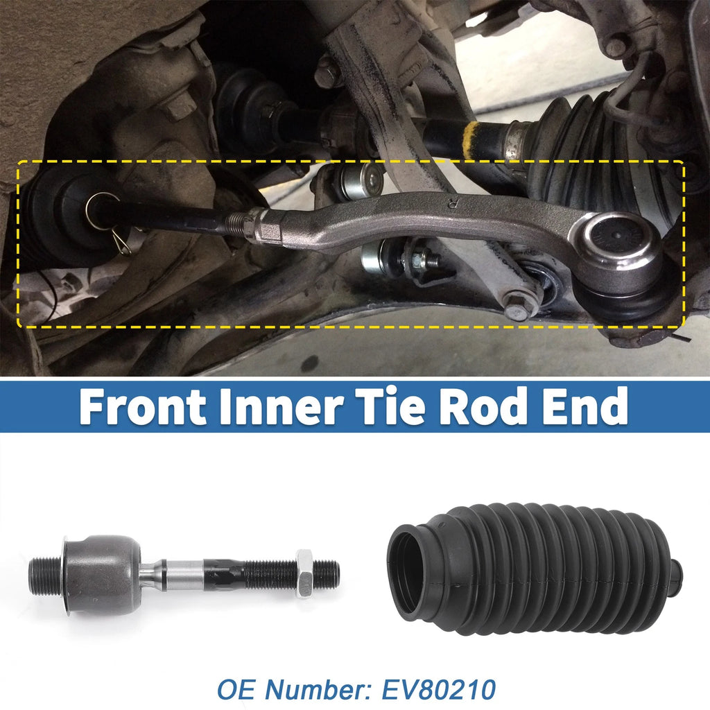 4pcs Front Inner Tie Rod End Links Replacement for Honda Accord TL (2011–2014)