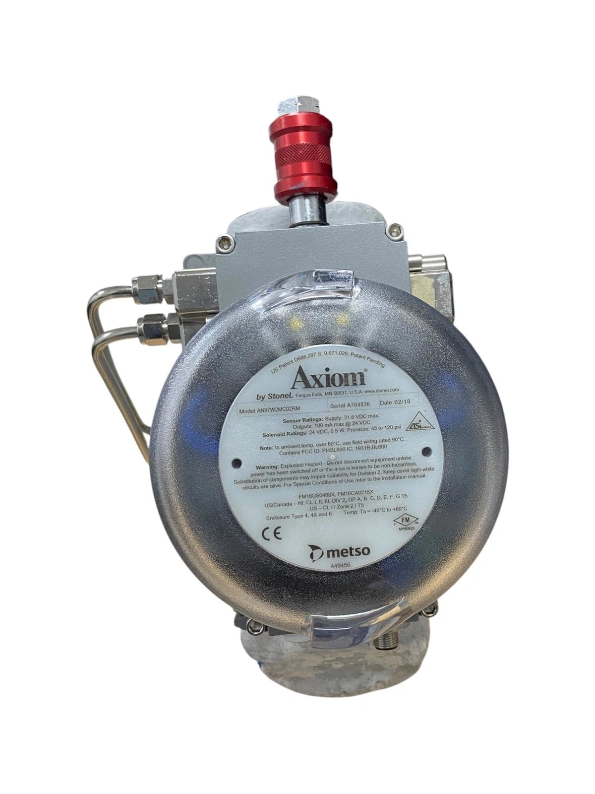 Crane Butterfly Valve 3" with Actuator & Solenoid for Axium AN97 Controller