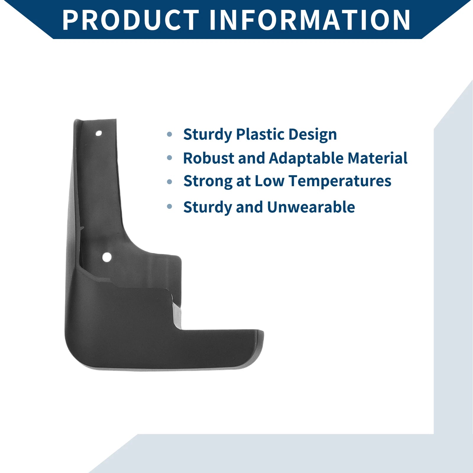 Set of 2 Mud Flaps Splash Guards for Citroen Elysee (2014–2019)