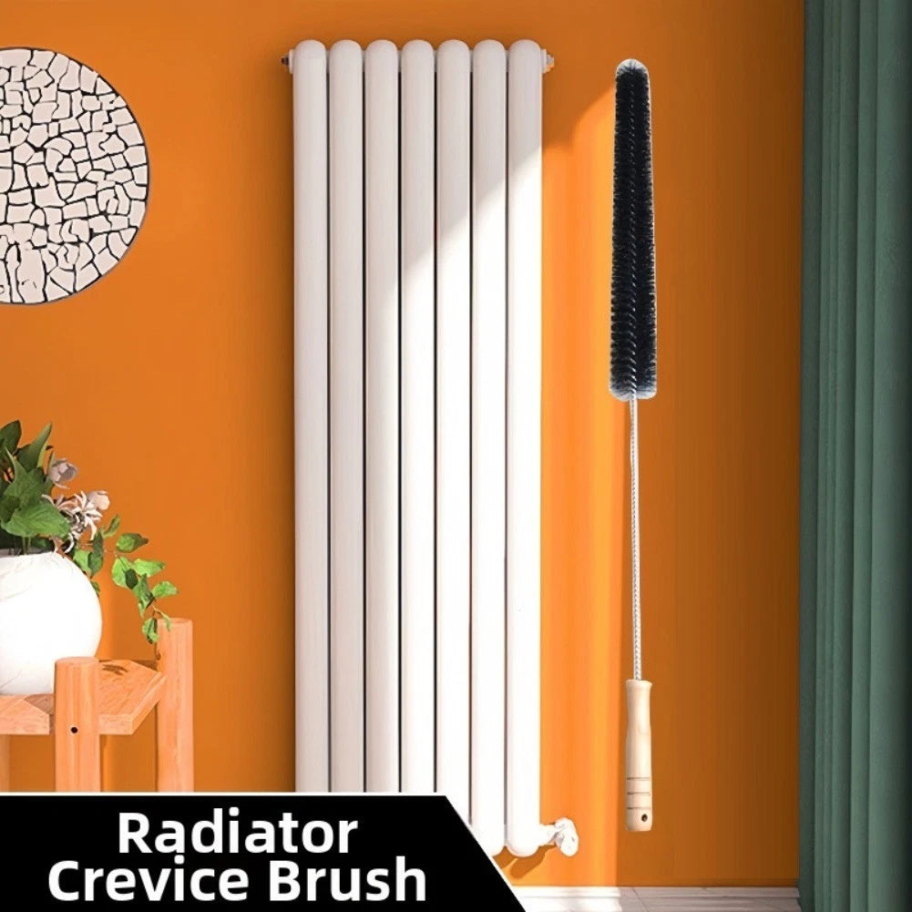 Radiator Brush with Bendable Wire for Cleaning Vents and Air Conditioners