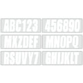 Set of 4 Custom Boat Registration Numbers Decal Stickers A-Z 0-9