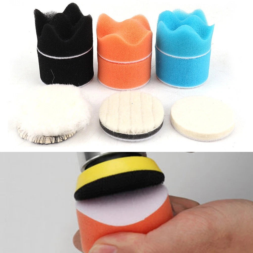 9pcs Flat Foam Pad Set for Automotive Detailing
