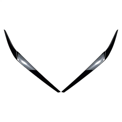 Left & Right Headlight Eyebrow Eyelid Trim for BMW 5 Series G30 (2017–2023)
