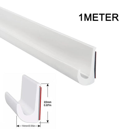 Rain Gutter Roof Drain Diverter for Vehicles (Easy Install, White)