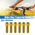 Bicycle Stem Screws 6 Pcs Replacement for M5x20 MTB Bike (—)