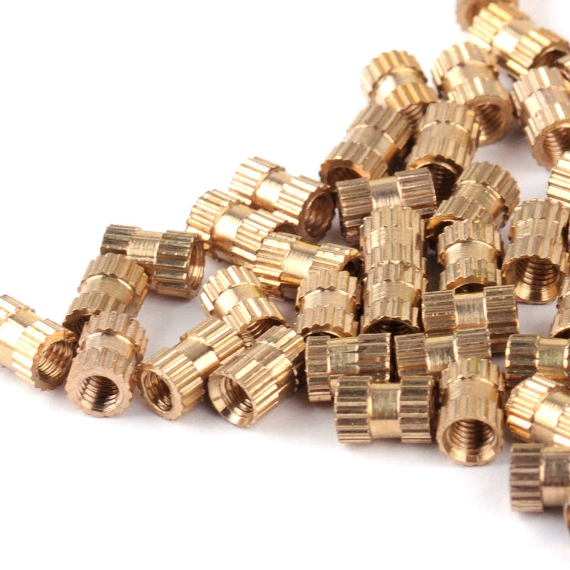 210 Pcs Brass Knurled Nut Threaded Insert M2-M10 for Automotive Applications