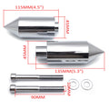 Chrome Spike Frame Sliders for Suzuki GSXR1000 (2003–2004)