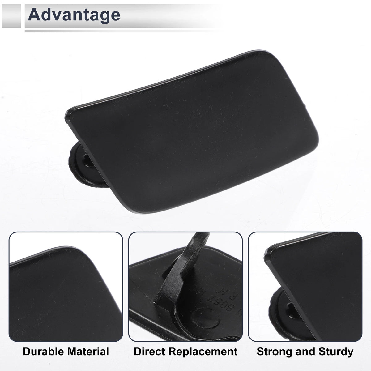 Bumper Headlight Washer Nozzle Cover Cap for BMW 335i (2007–2013)